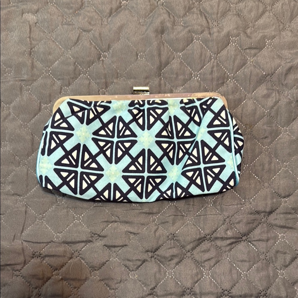 Stylish Black and Blue Clutch